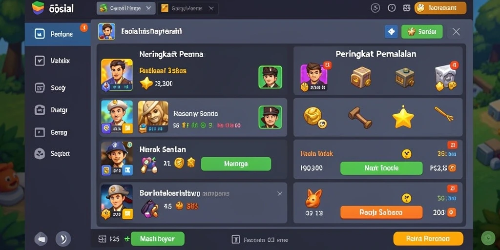 Tangkapan layar dari tema slot yang beragam dan unik.