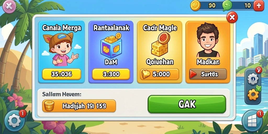Pengalaman bermain yang seru dan menyenangkan.